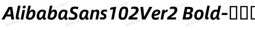 AlibabaSans102Ver2 Bold字体转换